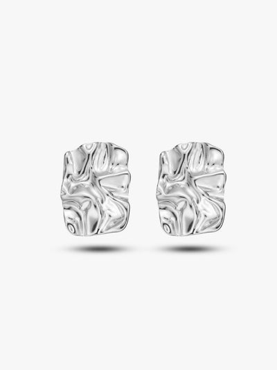 Sculpted Abstract Stud Earrings
