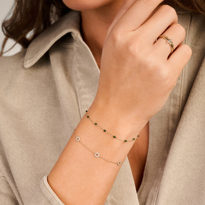 Resin Bead Chain Bracelet