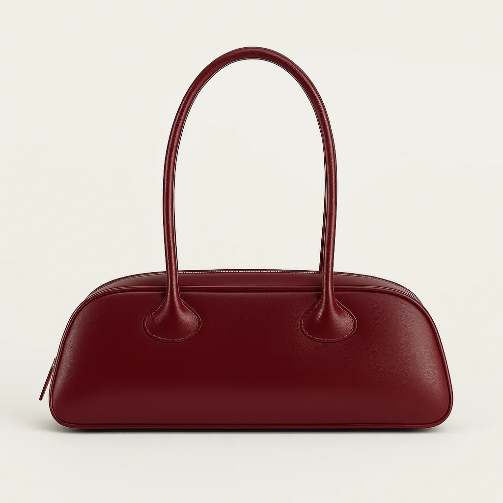 Long Handle Zip-Top Shoulder Bag