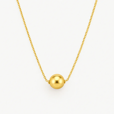 Yellow Pearl Pendant Necklace