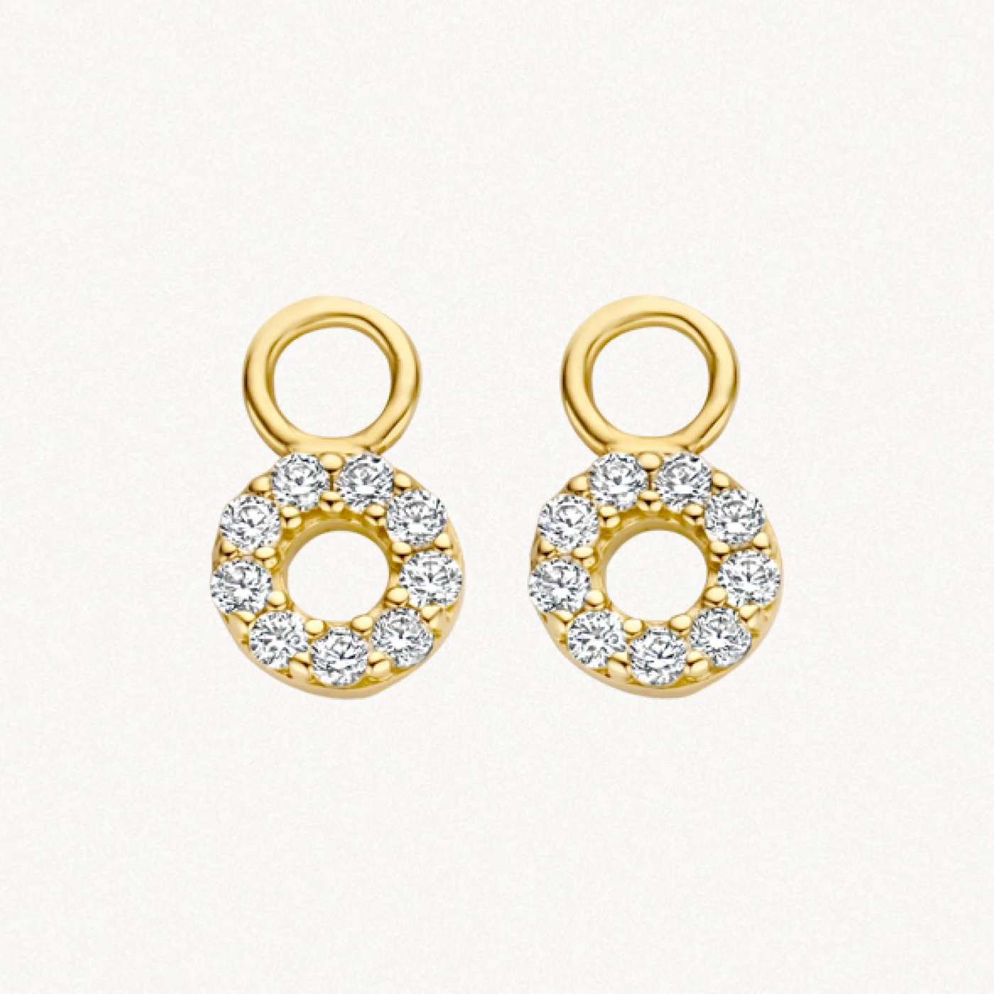 Mini Circle Drop Earrings
