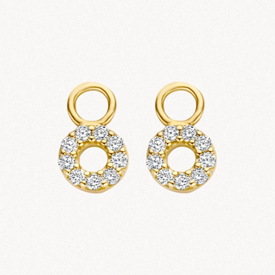 Mini Circle Drop Earrings