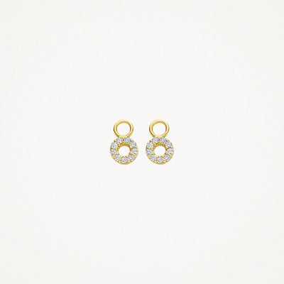 Mini Circle Drop Earrings