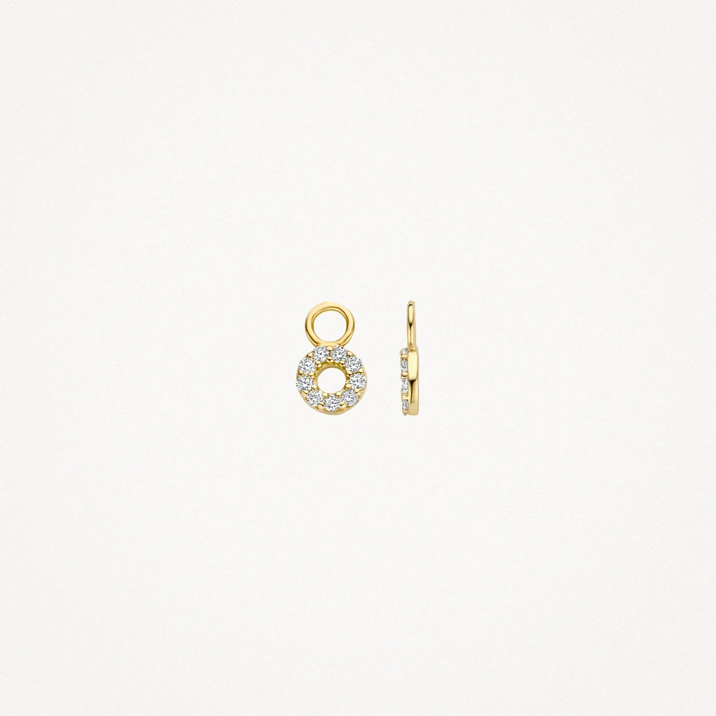 Mini Circle Drop Earrings