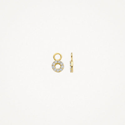 Mini Circle Drop Earrings