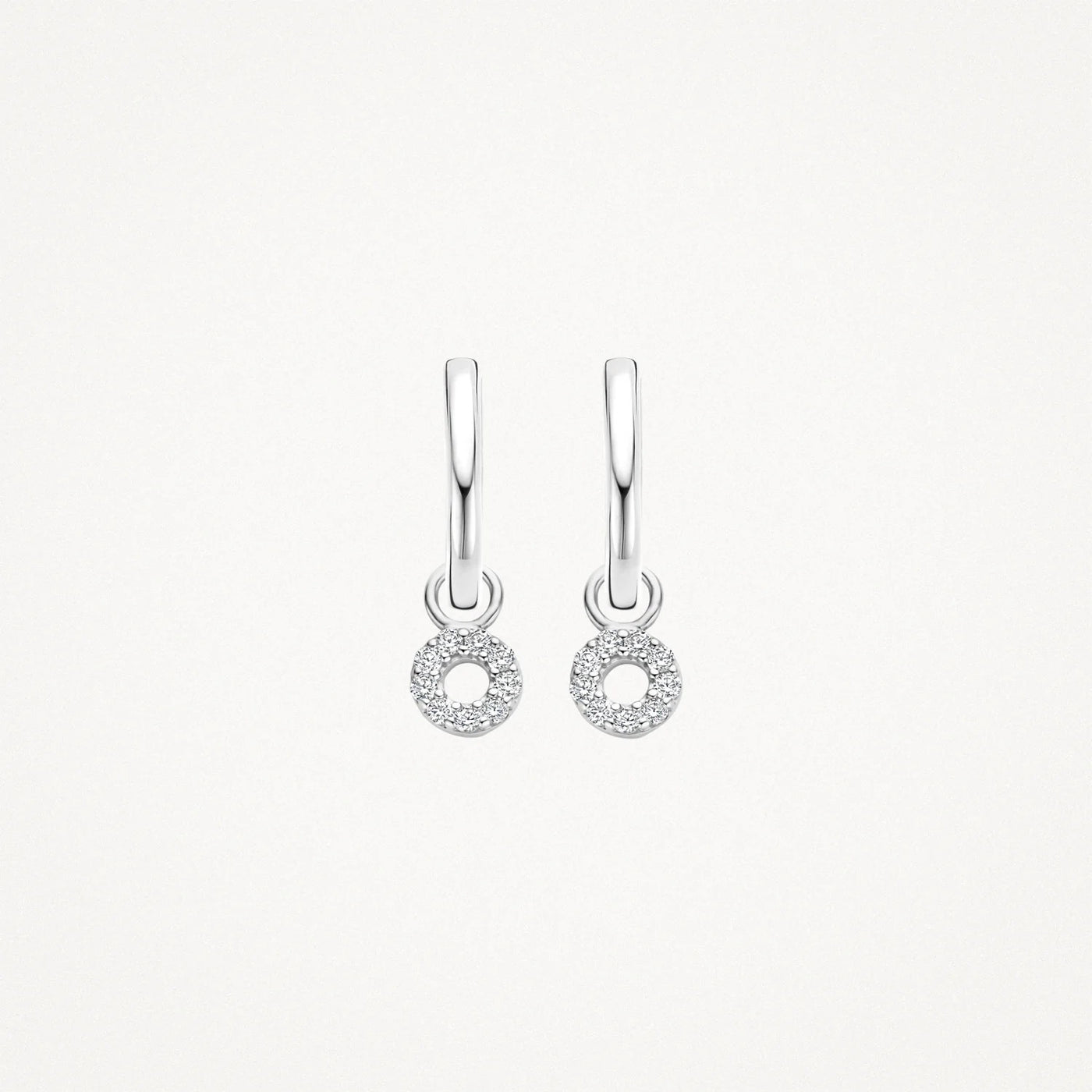 Mini Circle Drop Earrings