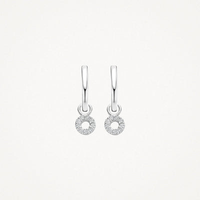 Mini Circle Drop Earrings