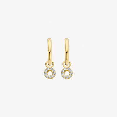 Mini Circle Drop Earrings