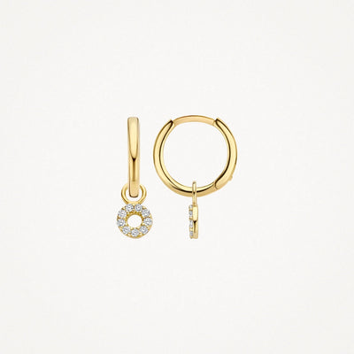 Mini Circle Drop Earrings