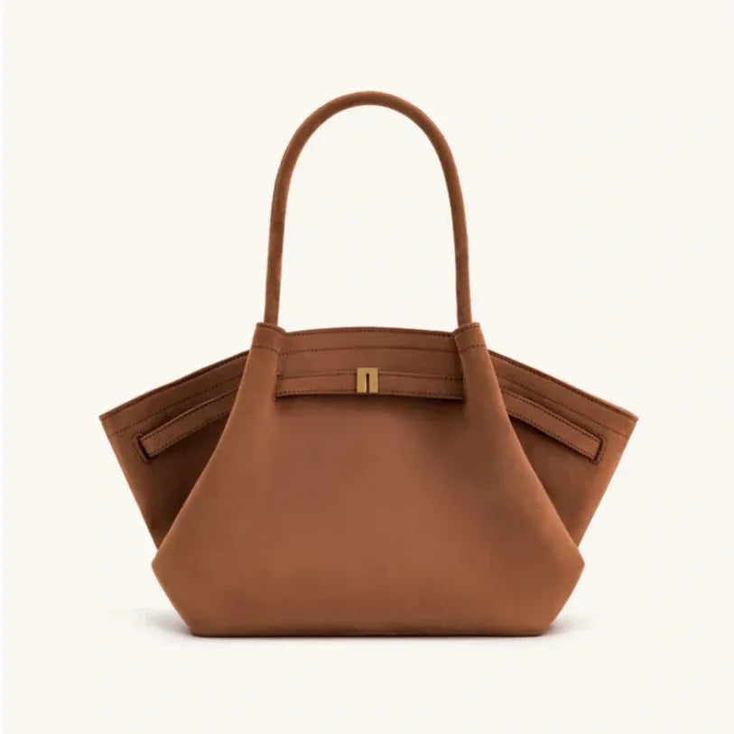 Tapered Flap Tote Bag