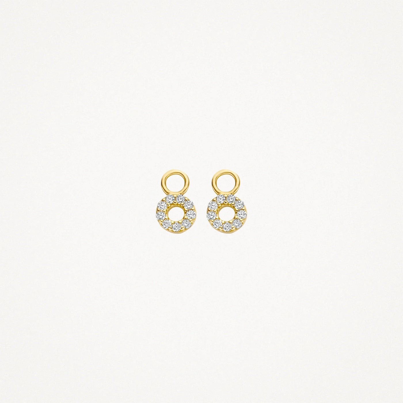 Mini Circle Drop Earrings