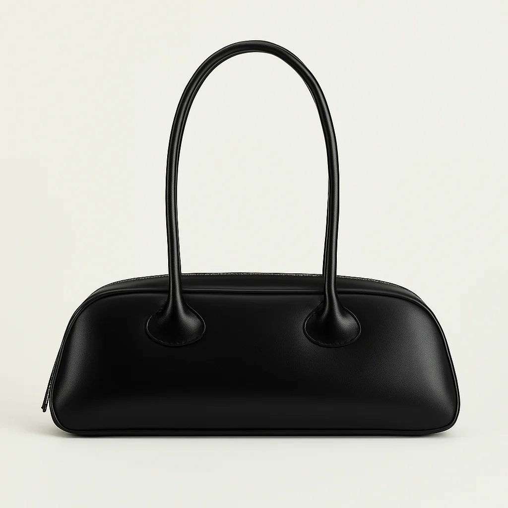 Long Handle Zip-Top Shoulder Bag