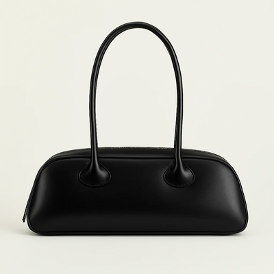 Long Handle Zip-Top Shoulder Bag