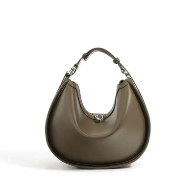 Curved Shoulder Bag with Adjustable Strap