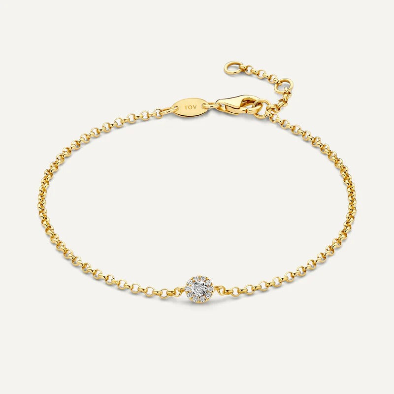 Zirconia Chain Bracelet