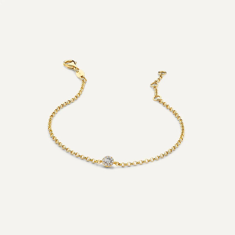 Zirconia Chain Bracelet