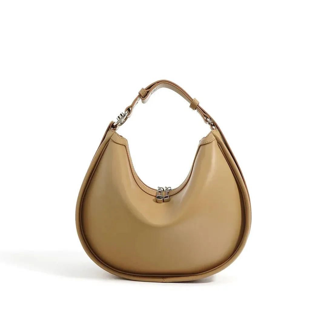 Curved Shoulder Bag with Adjustable Strap